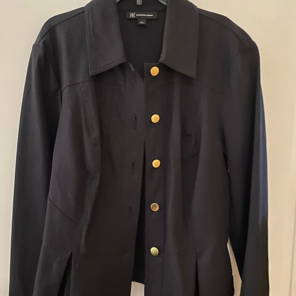 INC International Concepts Women’s Long Sleeves Front Button Jacket - Picture 2 of 7